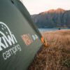 kiwi camping weka hiker tent logo close up lifestyle