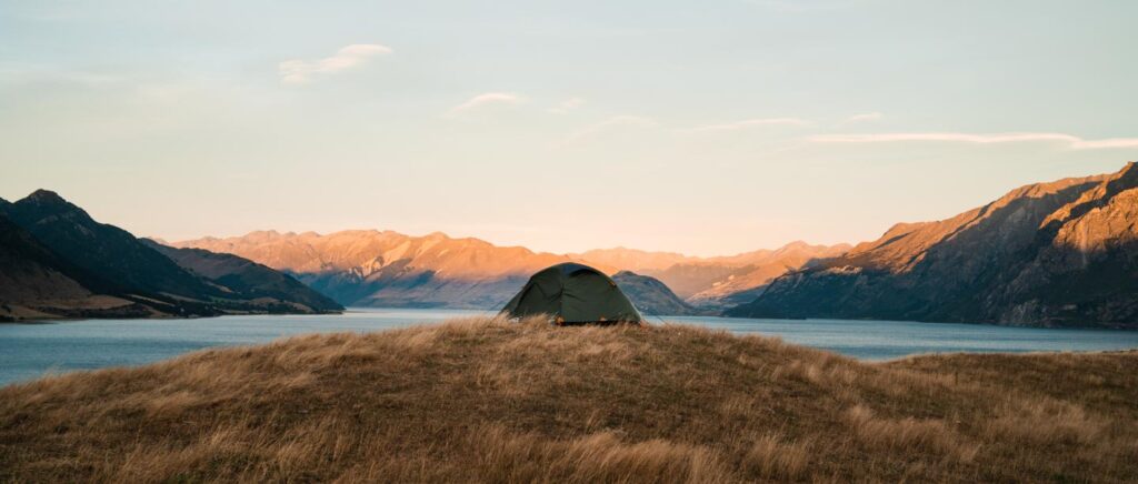 kiwi camping weka hiker tent mountains lifestyle