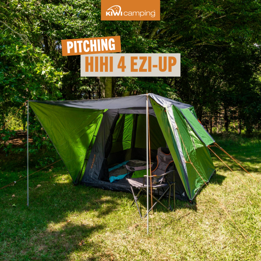 kiwi camping hihi 4 ezi up pitching video