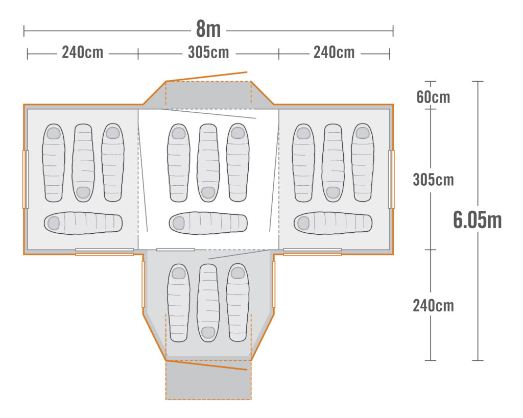 kiwi camping takahe 15 floorplan KC072 196