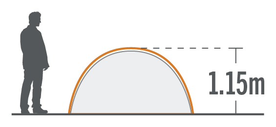 kiwicamping kc072 116 weka 3 hiker tent cross section