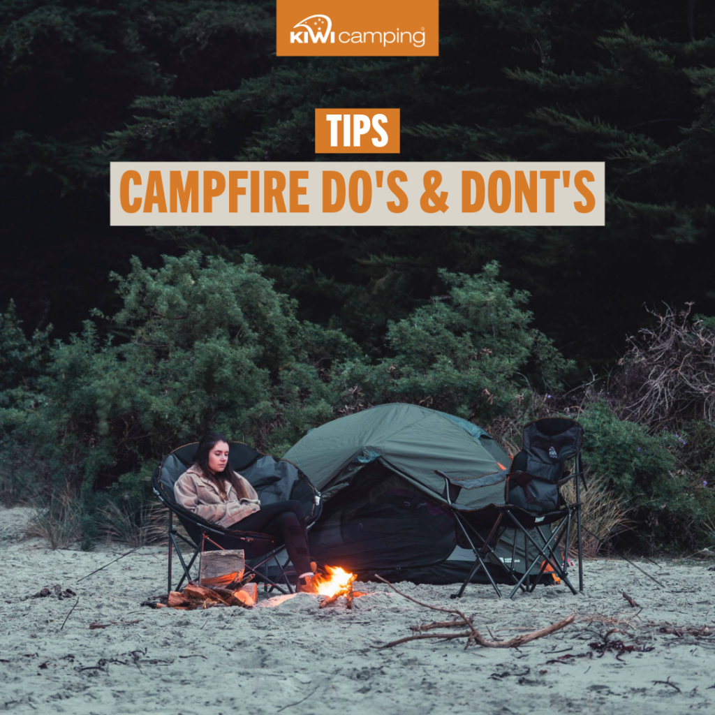 kiwi camping campfire dos and donts